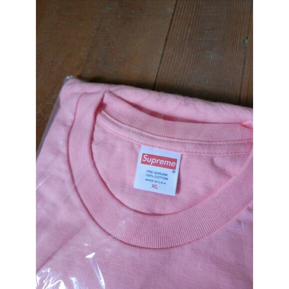 Vtg Y2k Supreme Eternal Tee Bright Coral Extra Large SS17 Rare Deadstock - Picture 2 of 3